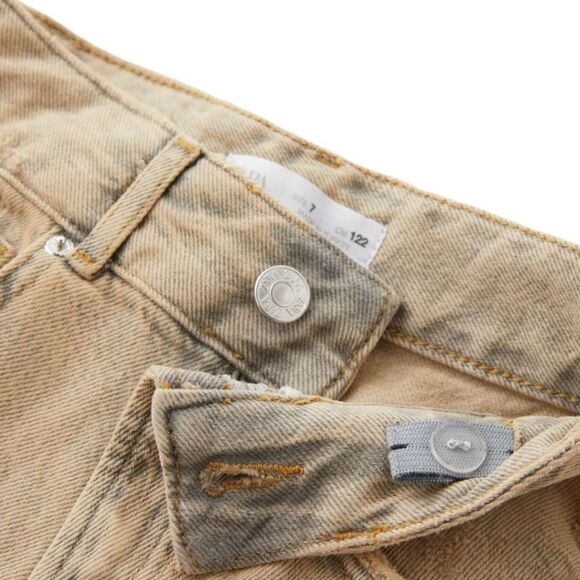 ZARA Kids | Yellow | OVERDYED DENIM PANTS - Picture 4 of 8